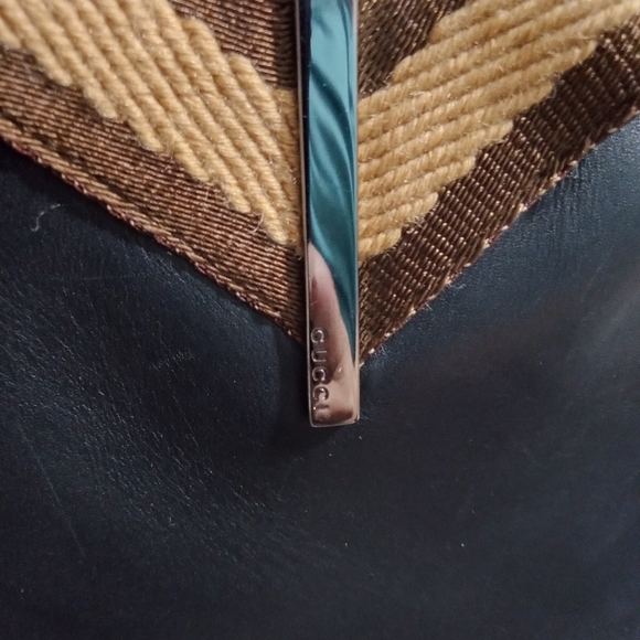 Gucci Leather Unisex Tote Bag - 100% Authentic - Picture 10 of 11